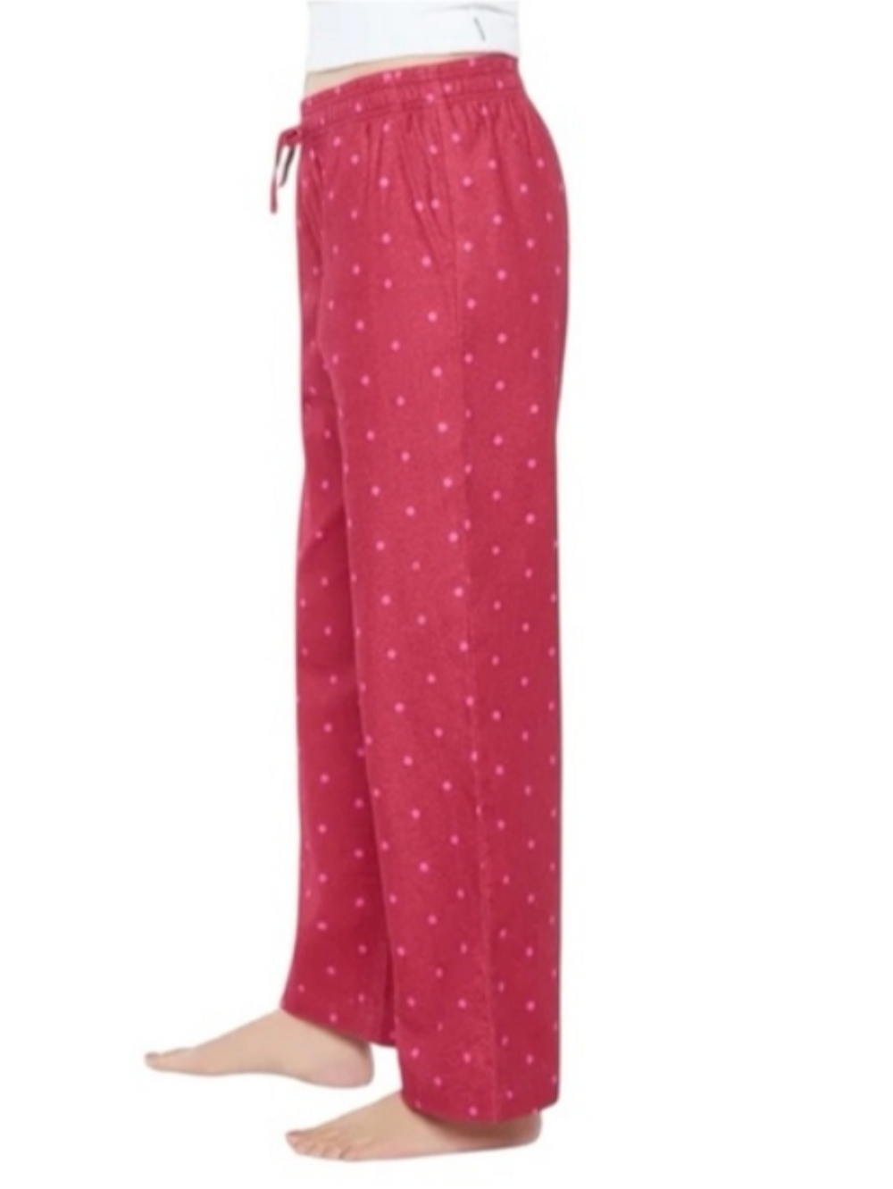 New GAP 2 - Pack Flannel Pajama Pants Size Large Floral Polka Dots - Picture 2 of 3
